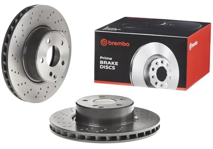 Brembo 09.8127.11 UV Coated vented drilled Front Brake Rotor MERCEDES-BENZ OE# A2204210912