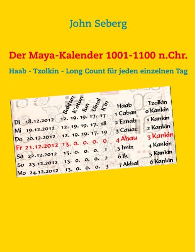 Der Maya-Kalender 1001-1100 n.Chr.: Haab - Tzolkin - Long Count für jeden einzelnen Tag