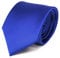 TigerTie Herren Krawatte – Klassische 8 cm Satin-Krawatte in blau royalblau einfarbigem Design, ideal für Geschäftstermine, festliche Anlässe und die Freizeit