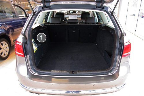 tuning-art 2805 Kofferraummatte passend für Audi A4 8K B8 Avant 3-teilig mit Ladekantenschutz