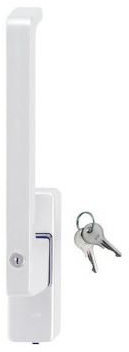 GU Schiebetür PSK Drehgriff abschließbar DIRIGENT 966 / 976 DIN Links weiss mit Aussperrsicherung