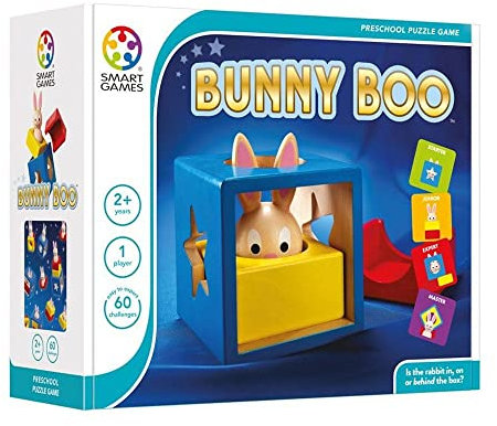 SmartGames - Bunny Boo, Preschool Puzzle Game with 60 Challenges, 2+ Years