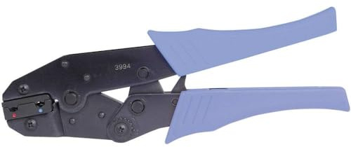 Vogt Verbindungstechnik 3993 Crimpzange für isolierte Kabelschuhe, abgewinkelt, 0,5 bis 2,5 mm²