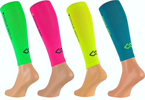SPORT KOMPRESSIONSSTRUMPF TUBES 'under pressure' (Kompr: 20-22mmHg) - Höchste Qualität, Made in Germany! (schwarz, L (Wadenumfang: 36-40cm))