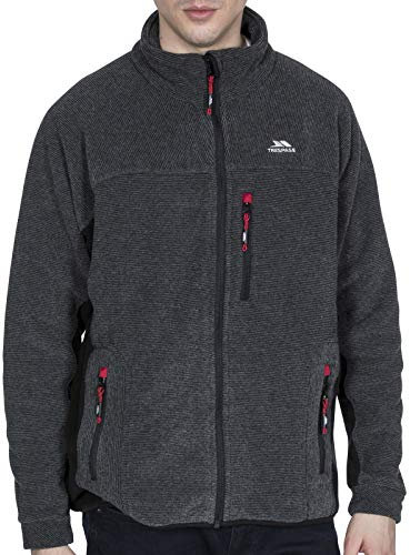 Trespass - Giacca in Pile Jynx, Uomo, Nero (Nero), 2X-Large