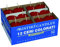 Cereria di Giorgio Kerzen Durchmesser 4 cm Höhe 7 - Rot - Packung mit 12 Stück