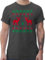 T-Shirt Herren - Skiurlaub Apres Ski - Norweger Pixel Rentier Weihnachten - L - Dunkelgrau - weihnachtsshirt weihnachtsmotiv Reindeer Tshirt weihnachtsshirts Christmas weihnacht Shirt