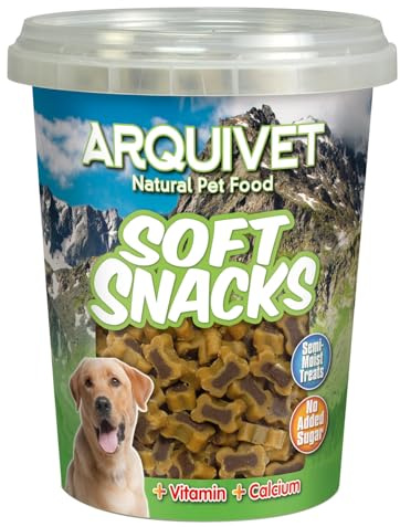 Arquivet Soft Snacks Knochen Duo Lamm und Reis für Hunde, 300 g (1 Stück)