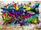 Runa Art Fototapeten 396 x 280 cm Graffiti Streetart - Vlies Wanddekoration Wohnzimmer Schlafzimmer - Deutsche Manufaktur - Bunt 9218012b