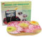 Cushioned Portable Laptop Tray Reading Table with Cup Holder & 5 LED Night Light (Printed)