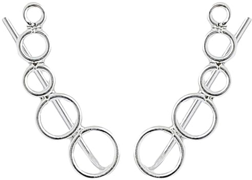 ENTREPLATA Climbers Ohrringe Sterling-Silber 925