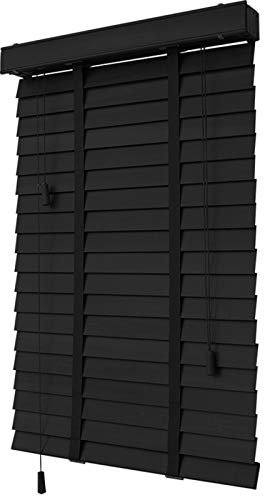 Holz Jalousien Für Fenster,Horizontale Venezianische Jalousien,Beschattung/Wärmeisolierung,Dunkle Eiche.