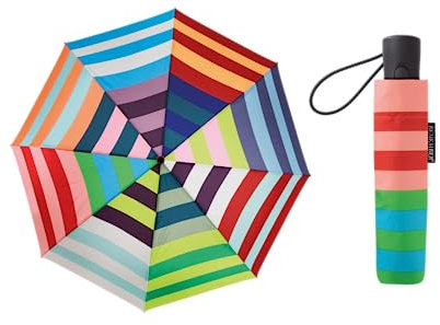 REMEMBER Taschen - Regenschirm Allegra - geöffnet L 58cm, Ø 100 cm - Bunter Regenschirm