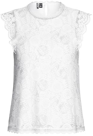 Pieces Damen Pcolline Sl Lace Top Noos Tanktop