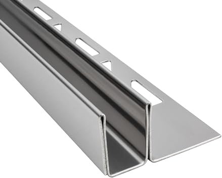 Glas-Fliesenprofil Edelstahl Klemmprofil Wandprofil V2A 2m H19mm 11mm-Glas glänzend