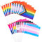 Cuayaes Regenbogen-Pride-Flagge, kleine LGBTQ-Flaggen für Paraden, Gay und Lesbische Pride-Flaggen für Mardi Gras, Regenbogenparty, 20 Stück