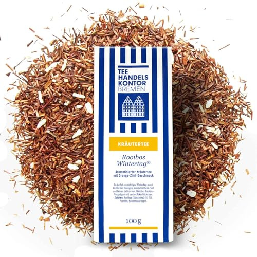 Hochwertiger Rooibos Tee lose | Edler Loser Rotbuschtee | 100 g loser Rooibos Tee aus traditioneller Herstellung | TEE HANDELSKONTOR BREMEN