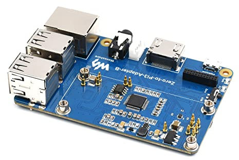Waveshare Zero to Pi3 Adapter (B), Zero 2W to 3B Adapter, Alternative Solution for Raspberry Pi 3 Model B/B+