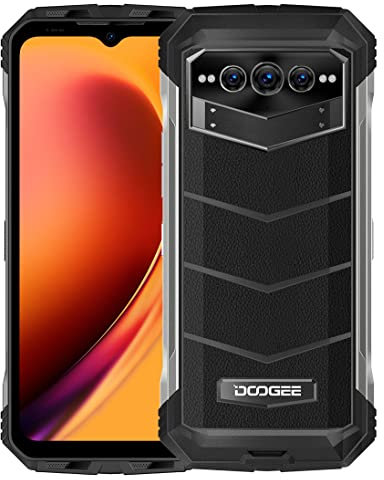 DOOGEE 5G Outdoor Smartphone ohne Vertrag VMAX, 22000mAh Akku, Dimensity 1080 Octa Core 12GB+256GB, 6.58'' 120Hz FHD+, 108MP Triple AI Kamera(20MP Nachtsicht), Android 12 IP68 Handy, NFC Schwarz