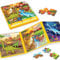 SYNARRY Magnetic Dinosaur Jigsaw Puzzles for Toddlers Travel Puzzles, Dinosaur Toys for Boys Age 3+