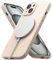 Ringke Silicone Magnetic für iPhone 15 Hülle, [Kompatibel mit MagSafe] Weiche Griffige rutschfest Kratzfest Stoßfest Silikon Schutzhülle mit Präzisen Kameraausschnitten - Pink Sand