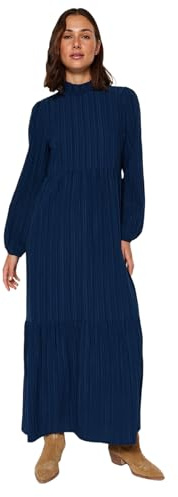 TRENDYOL Damen Dress - Dark Blue - A-line Kleid (1er Pack)