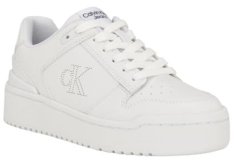 Calvin Klein Damen Ashier Sneaker, Weiß 140, 38.5 EU