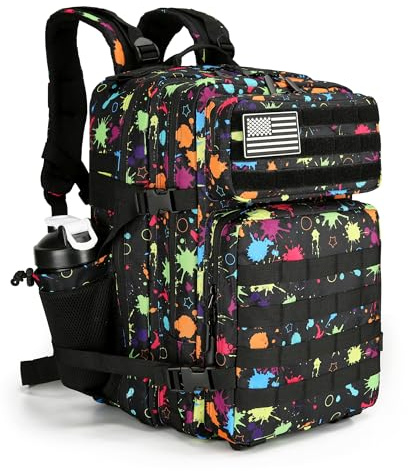 Lovelinks21 Taktischer Assault-Rucksack, 45 l, 3-Tages-Angriffspack mit Molle, wasserdichter Rucksack für taktische Rucksäcke, Large, Rucksack
