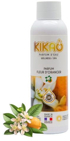 KIKAO Parfum Spa et Piscine - Fleur d'Oranger - Senteur Apaisante et Ensoleillée - Ambiance Sérénité et Détente - Fabriqué en France - 125g