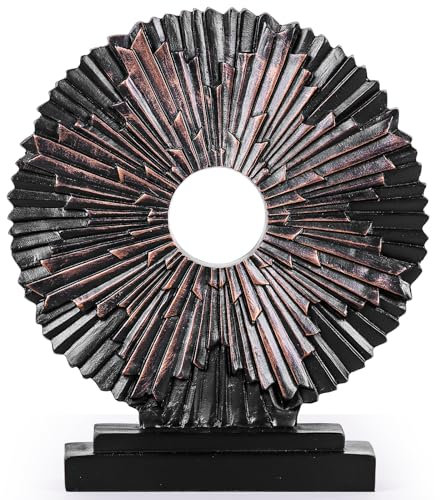 XMGZQ Schwarz Skulpturen Deko Wohnzimmer Modern,Büro Deko Statue,Dekoration Schlafzimmer,Dekofigur,Deko Wohnung Modern,Abstrakte Deko Objekt,Minimalistische Skulptur Für Regal Decoration