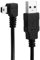 NFHK Cable de datos mini USB tipo B macho de 5 pines en ángulo izquierdo de 90 grados a USB 2.0 macho, 6 pies y 1,8 m