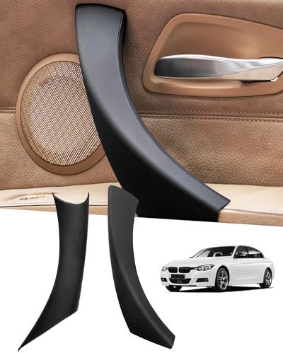 LALAIJDOU E90 Türgriff Handschuh, Innentürgriff e90 e91 Innentürgriff Schnalle e90 Innentürgriff Rechts+Links Innentürgriff Schnalle Kompatibel mit BMW E90 E91 für BMW 3er (schwarze Schnalle rechts)