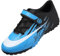 VLOOKST Football Boots Boys Astro Turf Trainers Kids Non-Slip Junior Football Shoes Sports Shoes Outdoor Athletic Sneakers Girls Soccer Shoes Unisex Blue 6UK
