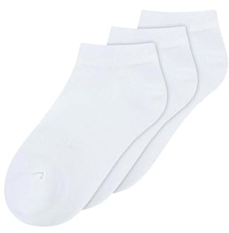 MELAWEAR Sneakersocken 3er Pack (DE/NL/SE/PL, Numerisch, 39, 42, Regular, Kurz, weiß)