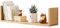 OAKERLAND Schweberegal Eiche Massiv 80cm, U-Form Wandregal Holz Wand Bücherregal für Büro, Heimdekoration, Wohnzimmer, Schlafzimmer
