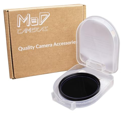 MaD Camera - 72mm R85 IR Infrared Filter - 850nm Premium DSLR Lens Filter for High-Contrast Black & White Photography - Ideal for Landscape & Still Life