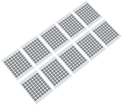 10 Blatt 3D-Scanmarker, Wiederverwendbarer Referenzpunktmarker mit Hohem Reflexionsvermögen für 3D-Bewegungserfassung und Ganganalyse, Ideal für Automobilteile, Dental, Schmuck
