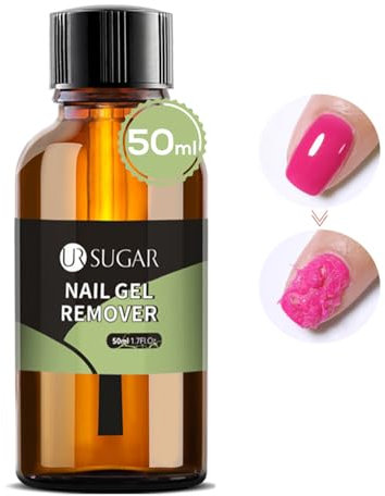 UR SUAGR 50ml Eliminador de Esmalte de uñas Ultravioleta,Esmalte de uñas, Eliminador Mágico puede Eliminar el de uñas de gel de Manera Simple y Rápida, de Esmalte no Dañará las uñas