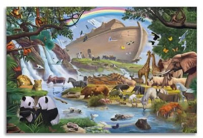 Ästhetisches Tierposter, Tierwelt, Arche Noah – Going Home Poster, dekorative Malerei, Leinwand, Wandposter und Kunstdruck, moderne Familienschlafzimmer-Dekoration, Poster, 30 x 45 cm