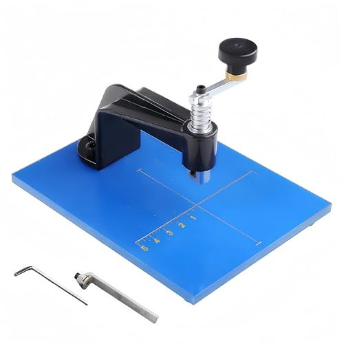 Glas-Kreisschneider, Linsen-Glasschneidewerkzeug, Kreisschneider mit Skalen für Buntglas-DIY-Projekte, Handwerk, 1 cm bis 10,2 cm Kreisdurchmesser, 3-Rad-Schneidkopf, rutschfeste Füße