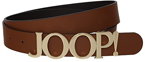 Joop! Damen Ledergürtel 3,0 cm Belt Frauen Leder Jeans Gürtel cognac braun lion 8338/203, Länge:110 cm