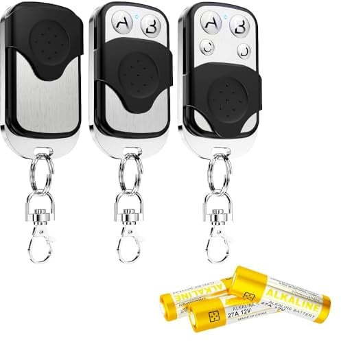 Telecommande Universelle Portail 3 Pièces Bip Portail Universelle TéLéCommande Portail Universelle Telecommande Garage Universelle Fixe 433,92 MHz pour Portes de Garage Universelle