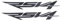 MPODYTSF Aufkleber für Motorrad Für Aprilia RSV4 Motorradaufkleber, Schwarze Carbon-Aufkleber