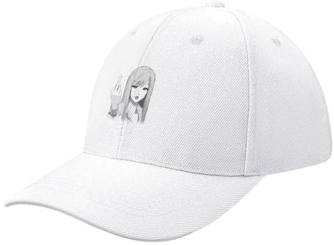 Basecap Rude Anime Girl Baseball Cap Neu im Hut Sonnenschutz Solarhut süß für Mann Frauen