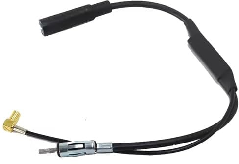 DAB Splitter, DAB+ Antenne Splitter für Autoradios mit Verstärker, Aktive AM/FM/DAB-Antenne, SMB-Steckeradapterkabel, Autoradio-Antennenadapter-Verlängerungskabel, Integrierte Verstärkung