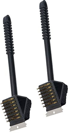 YARNOW 2stücke Outdoor Grillreiniger Bbq-bürste Grillpinsel Grillreiniger Bbq-zubehör Grillbürste Reinigerpinsel Für Grillrost Reinigung