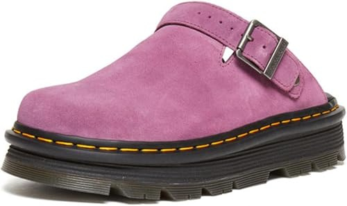 Women's Platform Buckle Clogs Mules,Slip on Ladies Trendy Dressy Casual Everyday Comfortable Memory Foam Fancy Vacation Shoe (Pink,7)