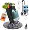 Allyson® Einkaufstrolley klappbar mit Reflektoren & Kühltasche, Einkaufswagen 45L Kapazität, Wetterfester Shopping Trolley, Treppensteiger Trolley mit Geräuschlosen Rädern & Abnehmbarer Tasche - Grün