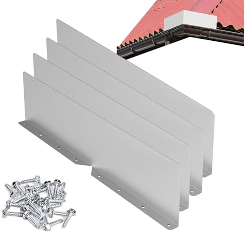 Protection contre les débordements de gouttière pour toit de gouttière, réutilisable, robuste, antirouille, pliable et pliable, prévention des débordements, protège votre maison contre les dommages