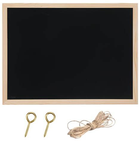 Kreidetafel A4, 20 x 30 cm Kreidetafel Mit Holzrahmen, Kleine Tafel, Kreidetafels Klein, Kreide Tafell, A4 Schiefertafel Zum Beschriften, Tafel zum Beschriften, für Küche Schule Büro